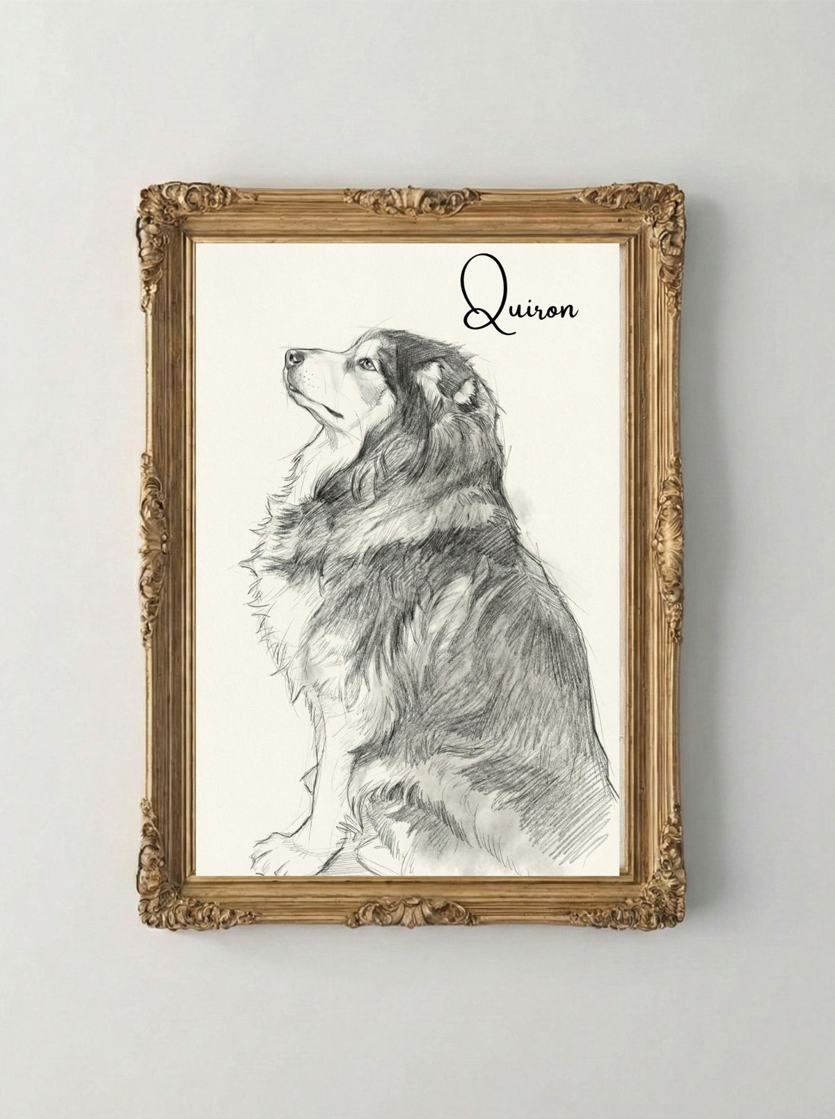 Retrato Digital Personalizado de tu Mascota - Arte Grafito