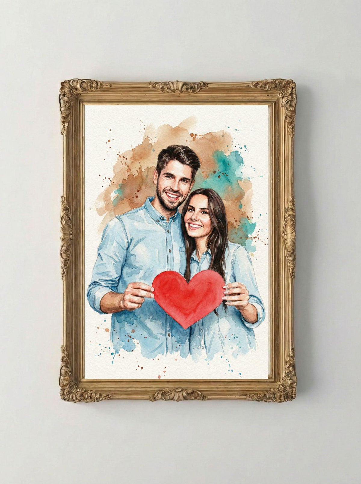 Retrato Digital Personalizado - Pareja 2