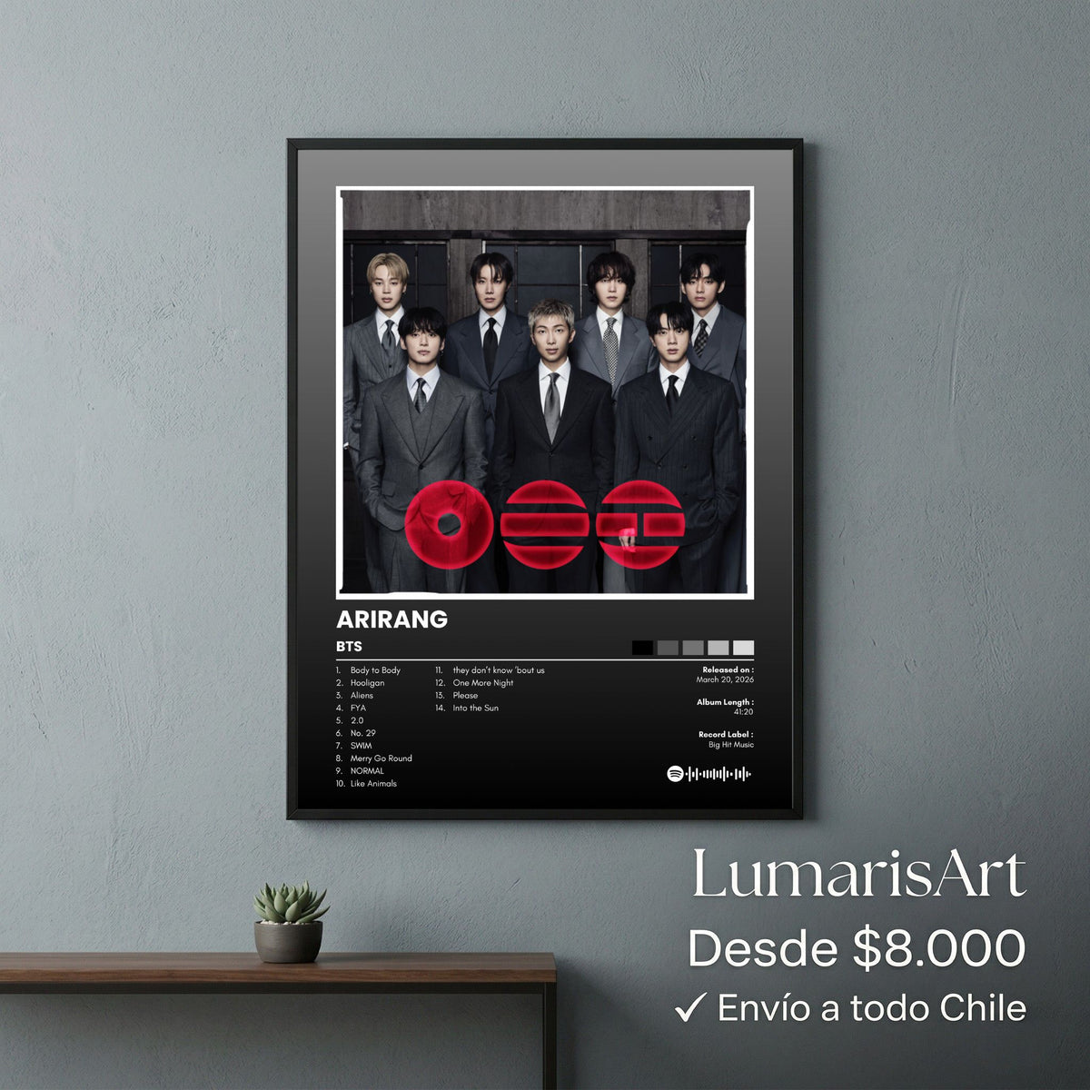 Cuadro Album BTS - ARIRANG