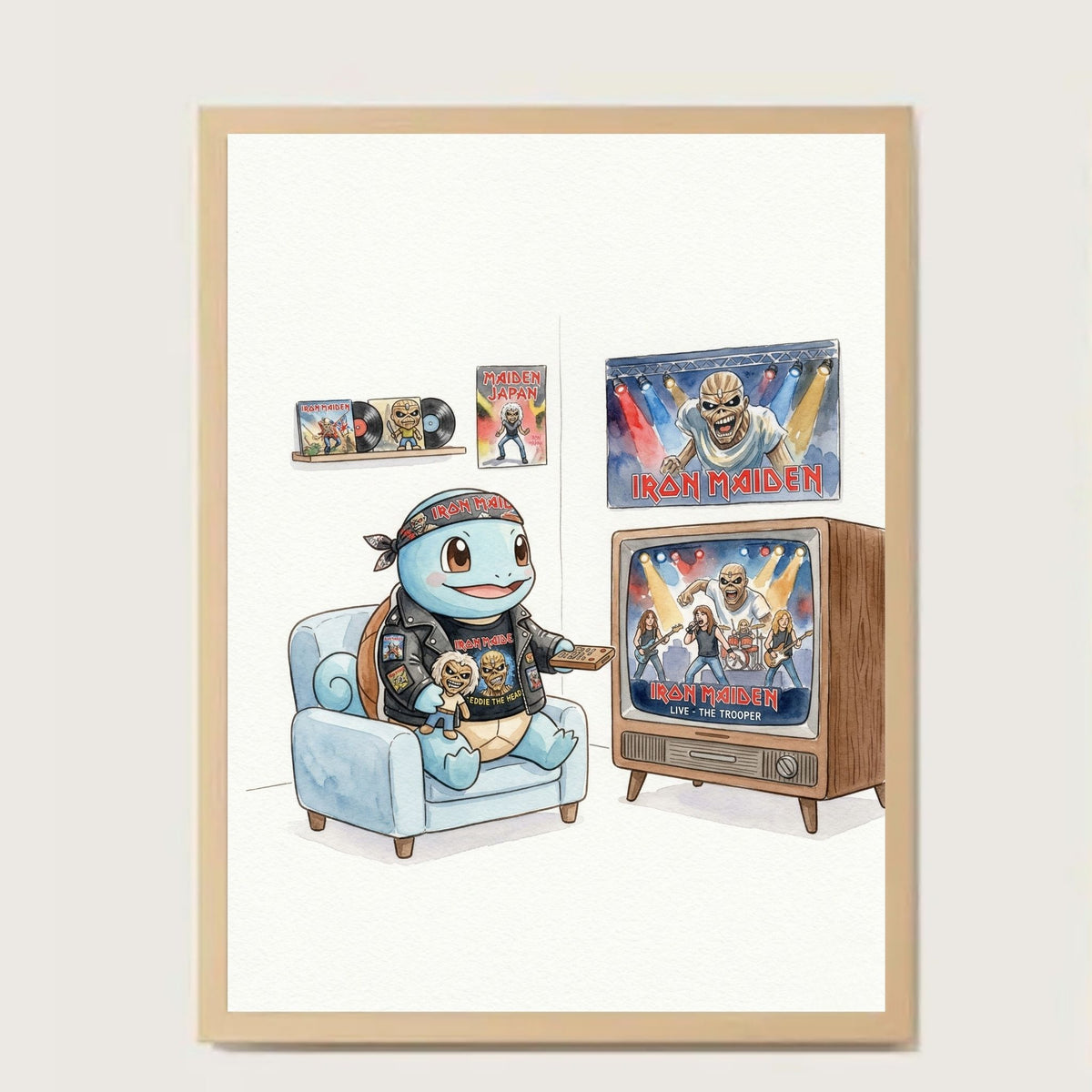 Cuadro Squirtle Iron Maiden