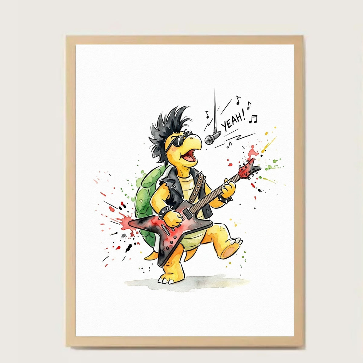 Cuadro Mini Koopa rockeando