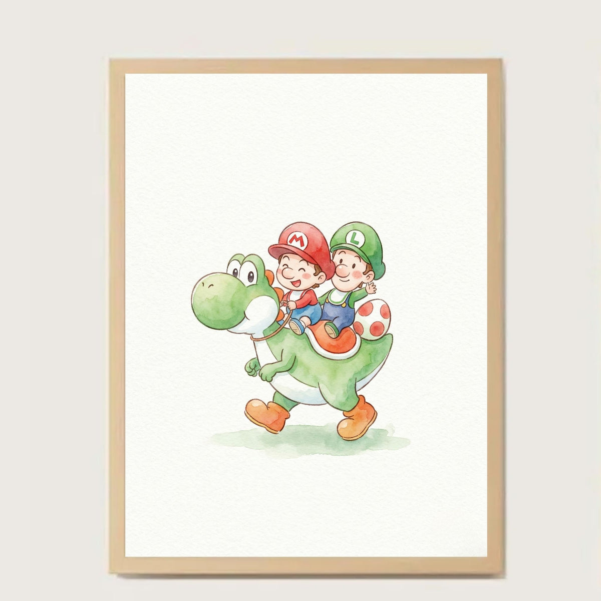 Cuadro Yoshi & mini Mario