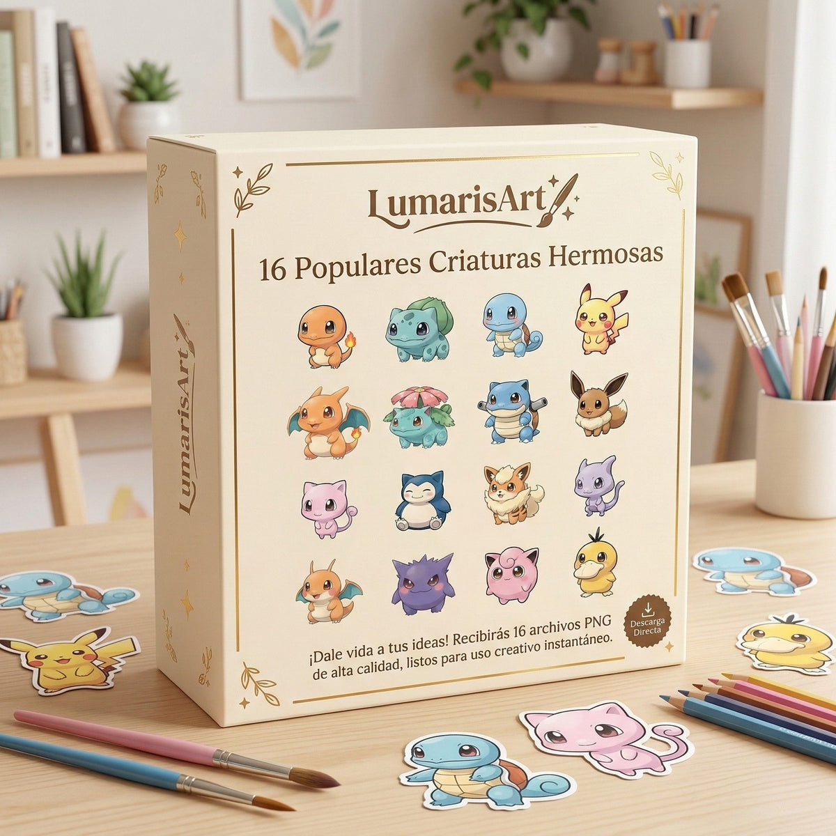 16 Criaturas hermosas Digital | Clipart | Stickers