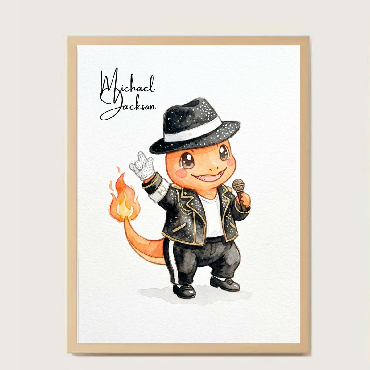 Cuadro Charmander Michael Jackson