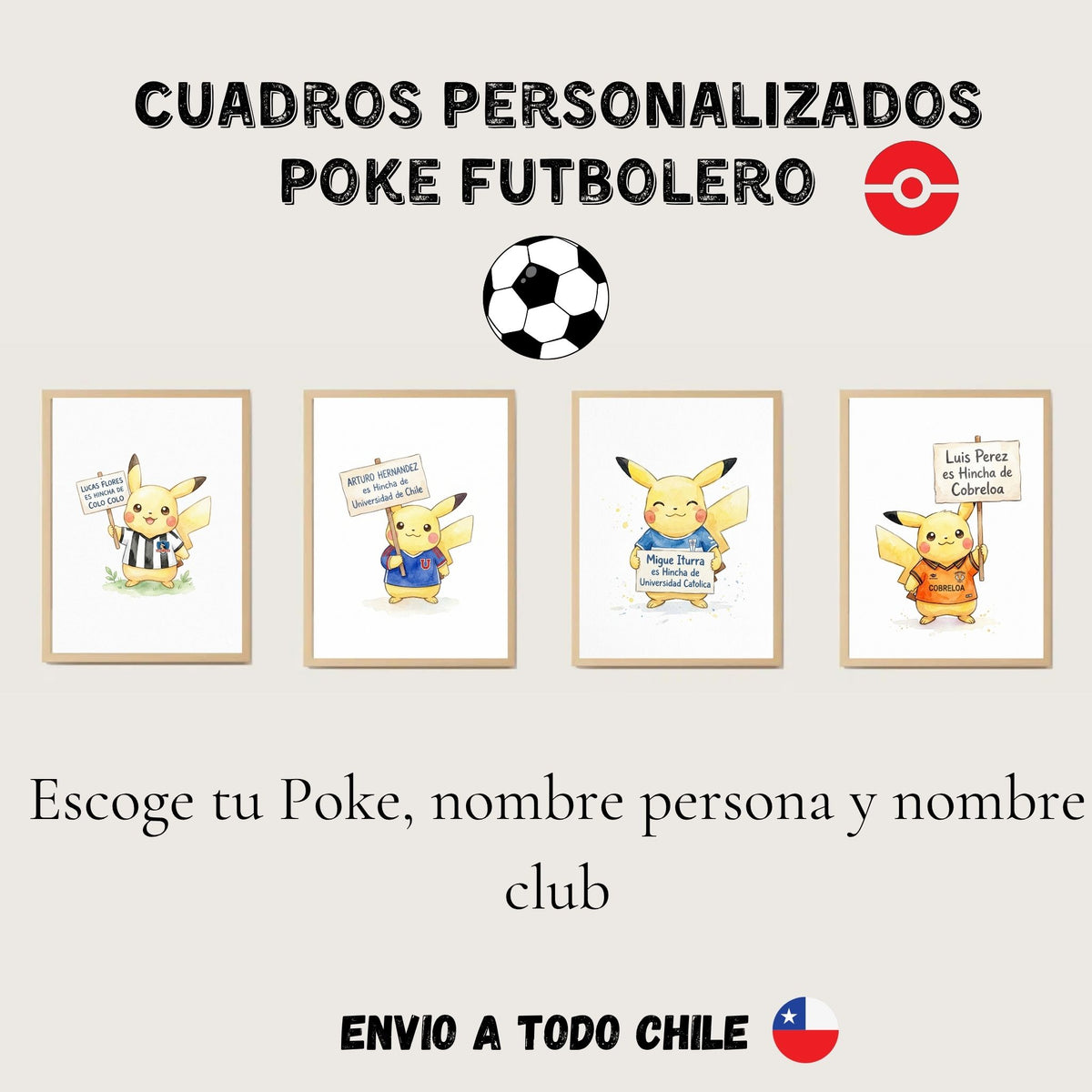 Personalizados - Futbolero Pokes