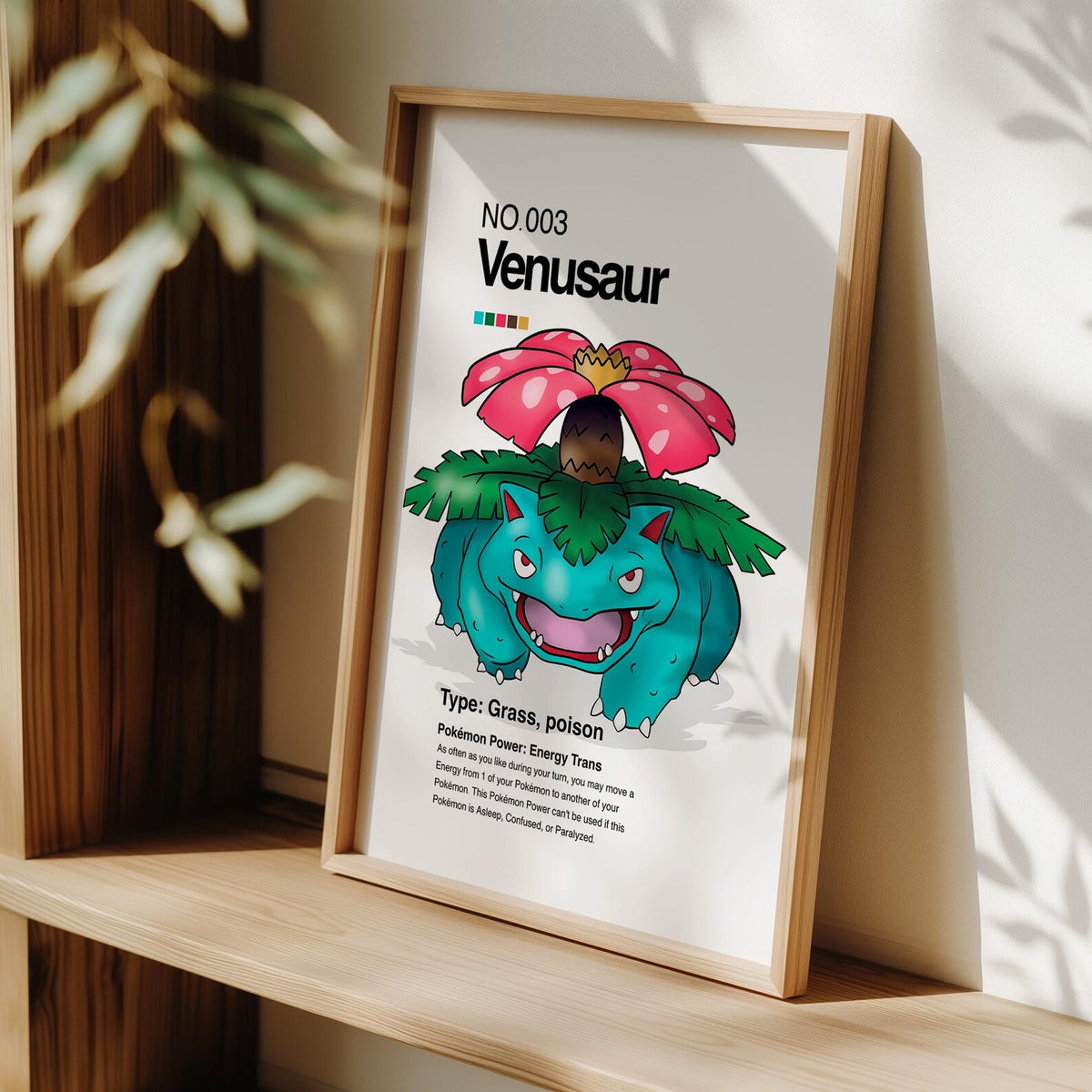 Cuadro Enmarcado Pokebreak| 003 Venusaur Wall Art