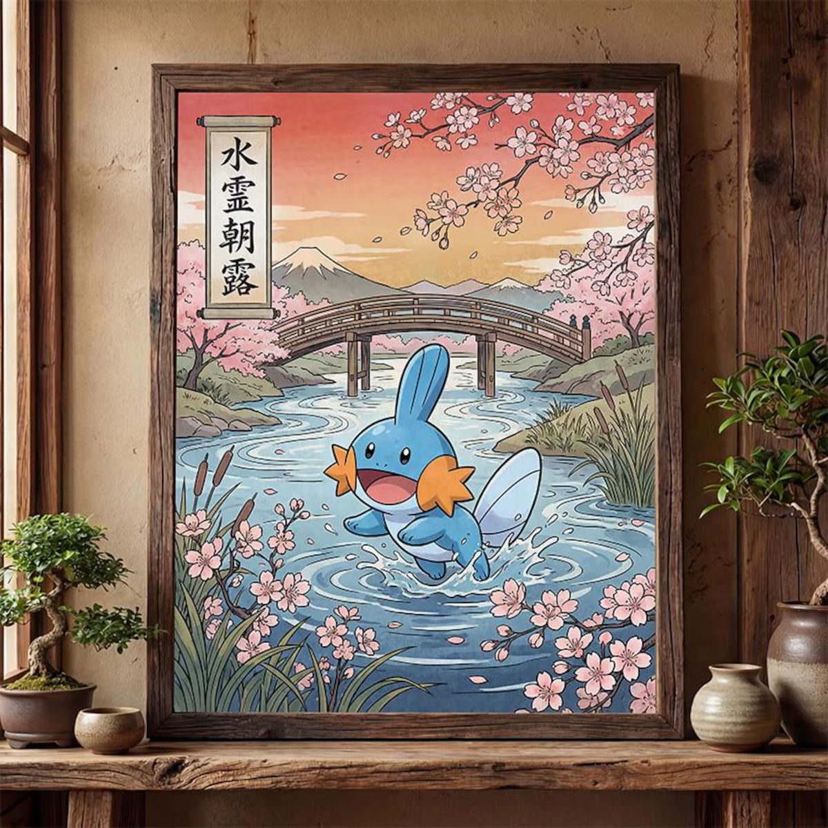 Cuadro Enmarcado Pokebreak| Mudkip Fan Art