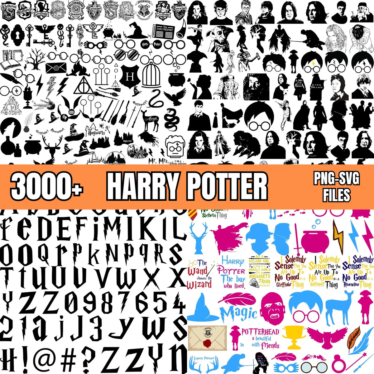 3000+ Harry Wizard Ilustraciones Digital PNG| Clipart | Sticker