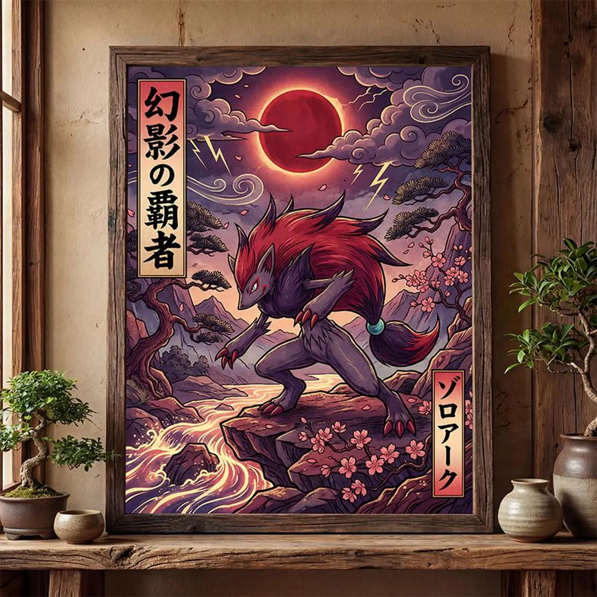 Cuadro Enmarcado Pokebreak| Zoroark Fan Art