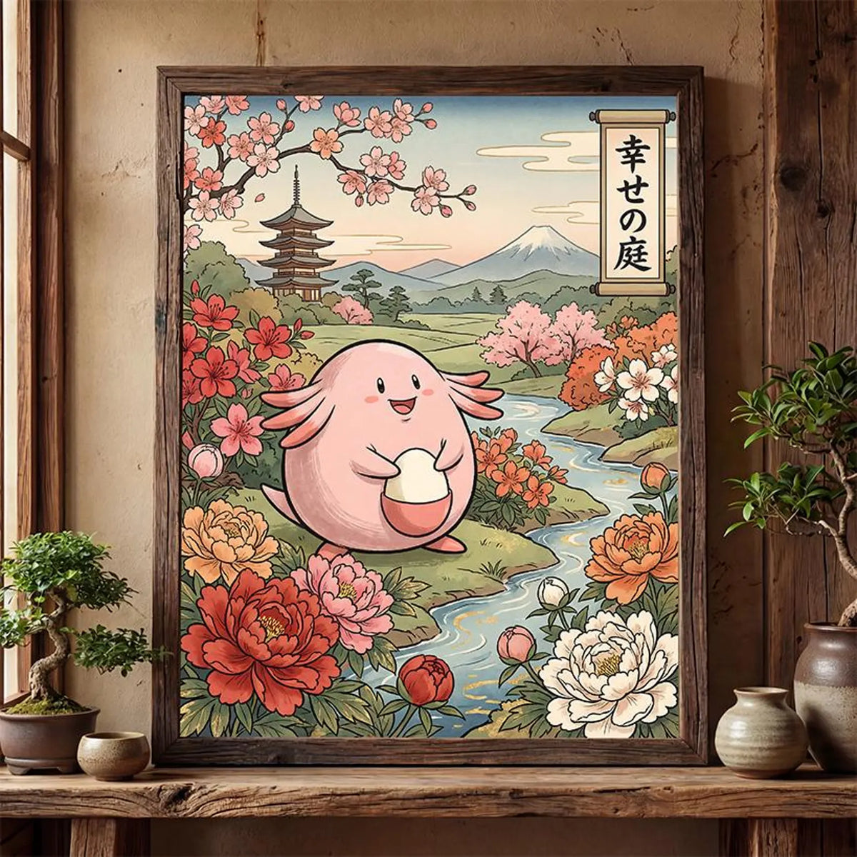 Cuadro Enmarcado Pokebreak| Chansey Fan Art
