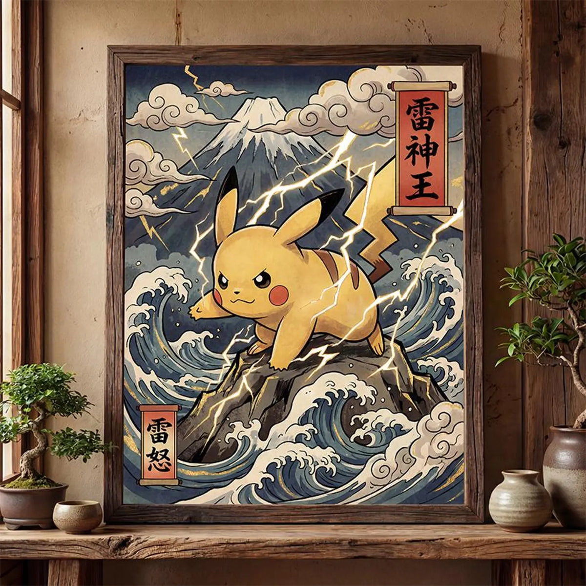 Cuadro Enmarcado Pokebreak| Pikachu Fan Art