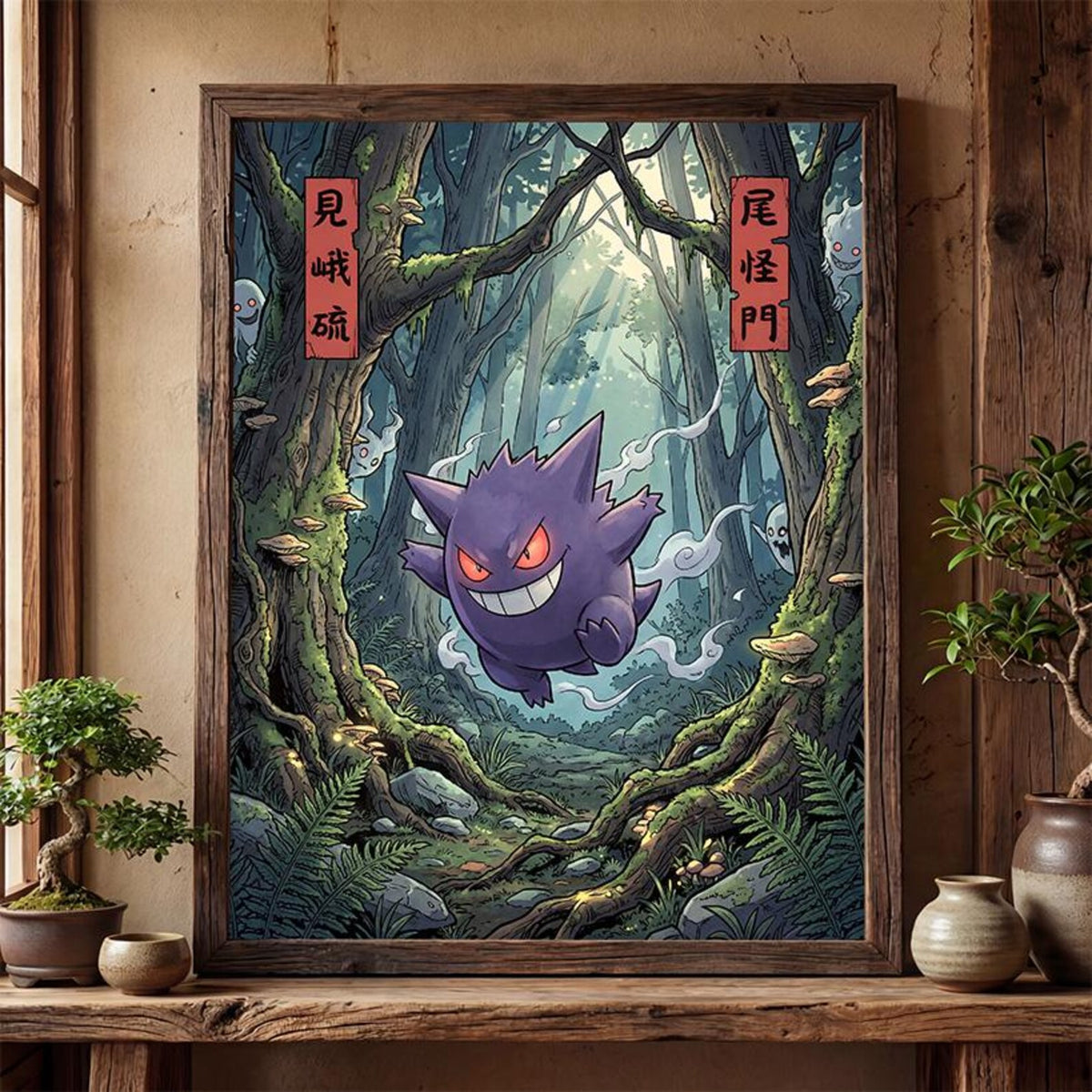Cuadro Enmarcado Pokebreak| Gengar Fan Art