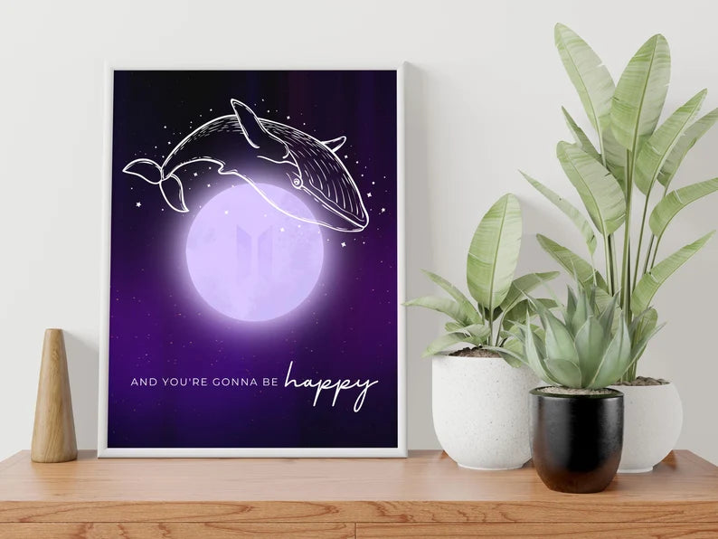 Cuadro Enmarcado | BTS Whale