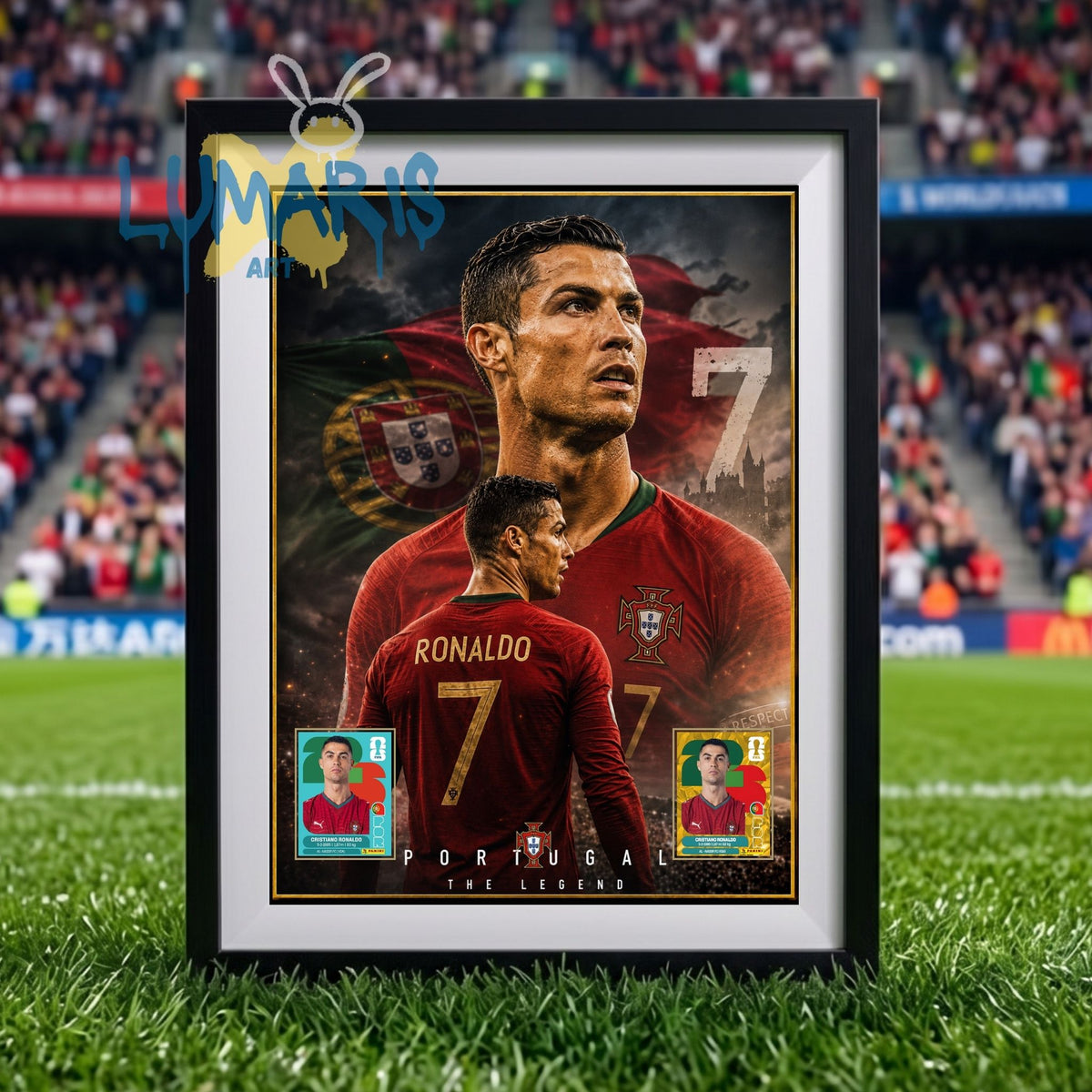 Cuadro Decorativo Arte Cristiano Ronaldo