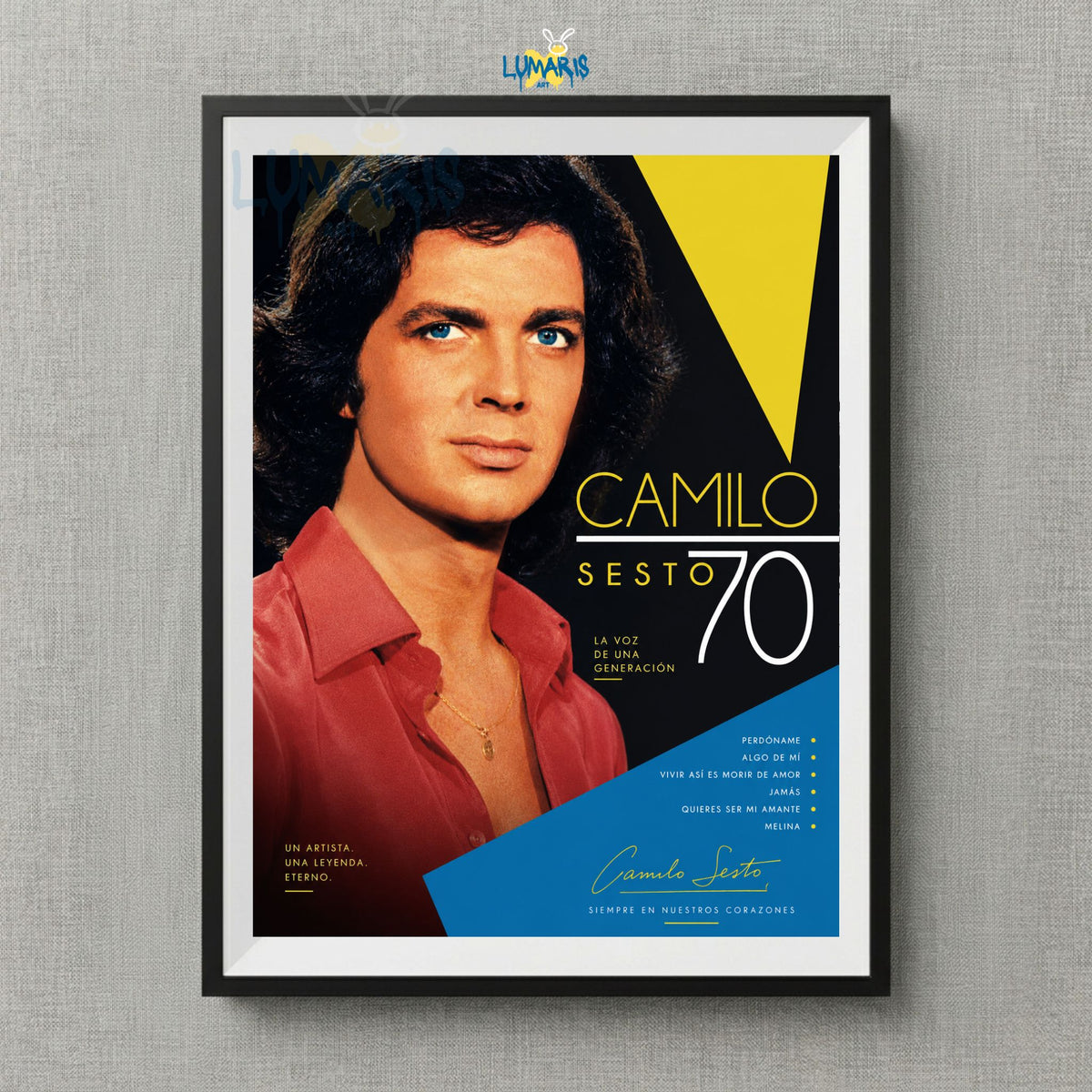 Cuadro Camilo Sesto 70