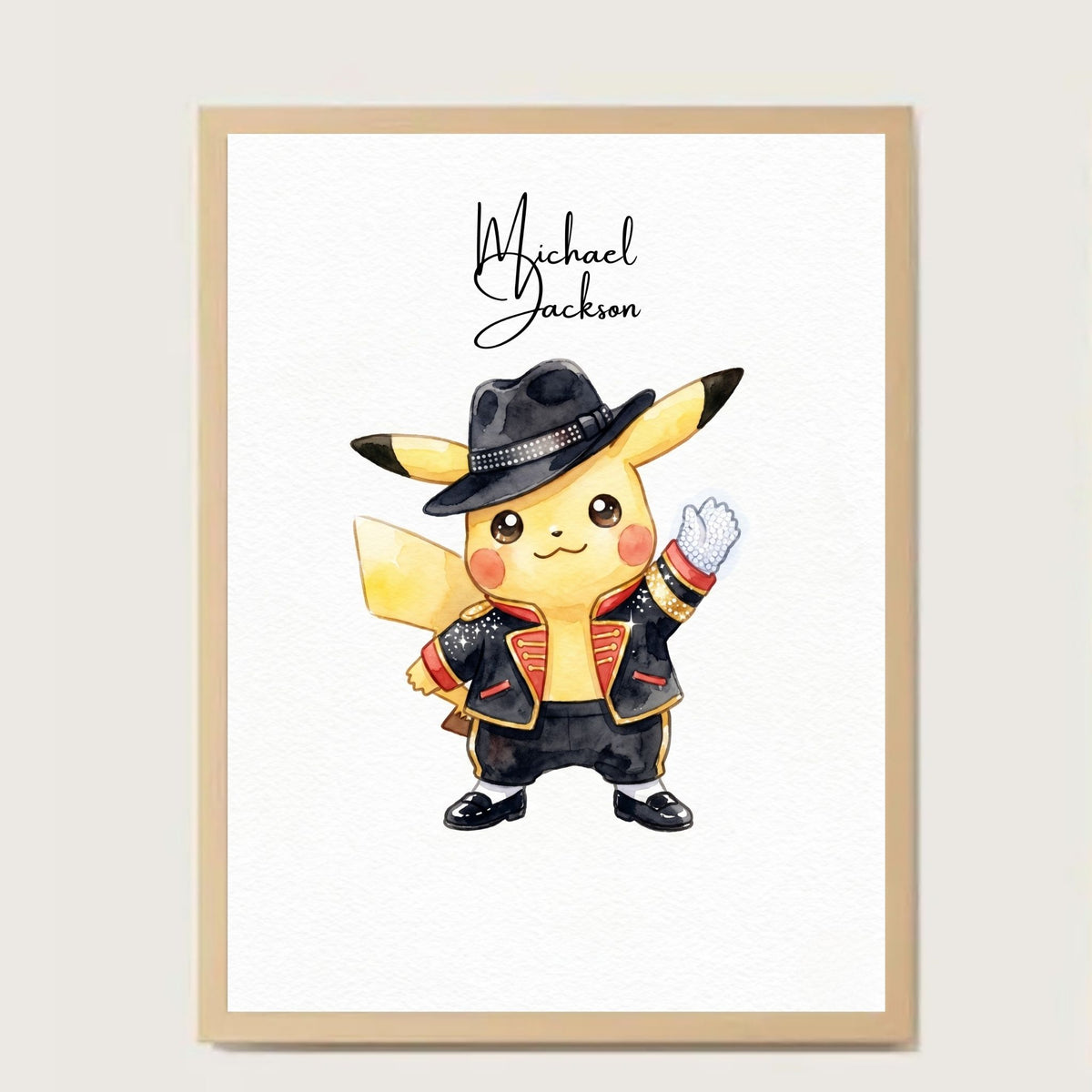 Cuadro Pikachu Michael Jackson