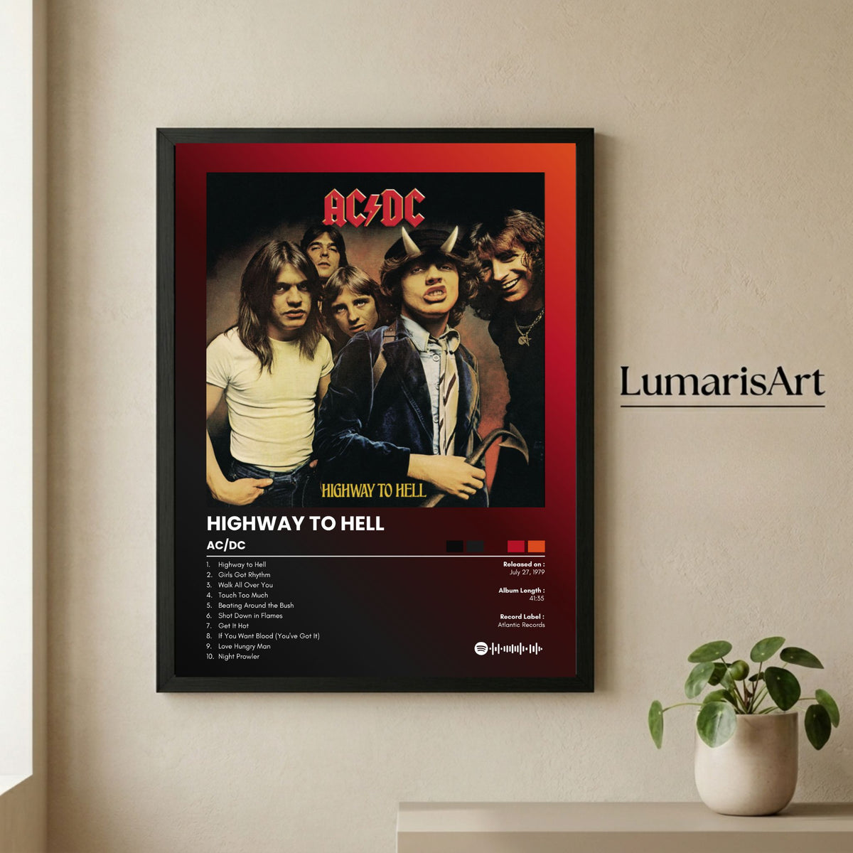 Cuadro Album AC/DC- Highway to hell