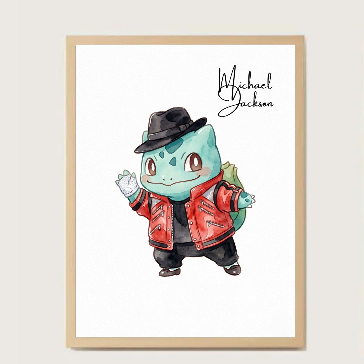Cuadro Bulbasaur Michael Jackson
