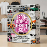 1.300 Autos diseños Digital PNG / 300 DPI Descarga Digital DTF/ DTG/ Sublimación