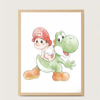 Cuadros decorativos Baby Mario & Luigui (5 Designs)
