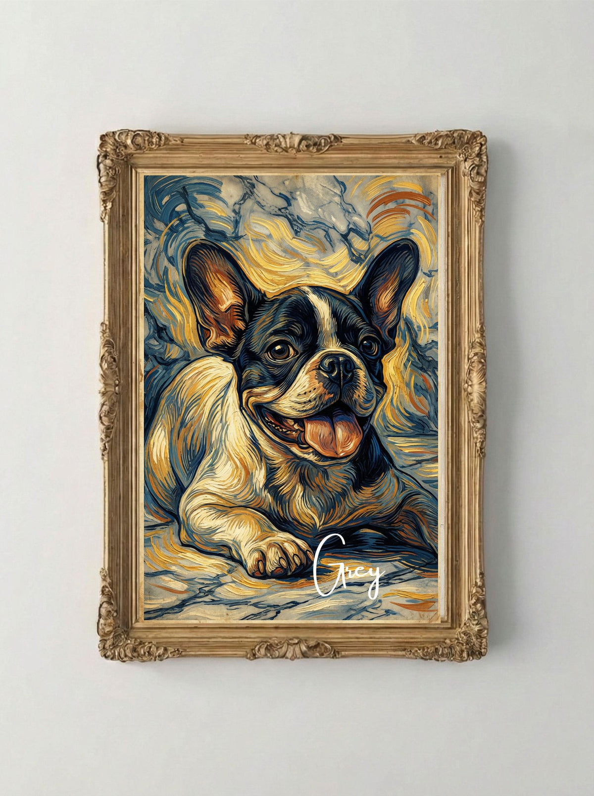 Retrato Digital Personalizado de tu Mascota  - Estilo Van Gogh