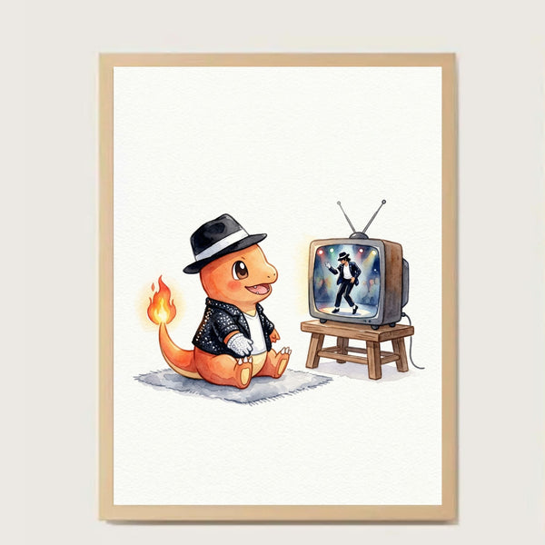Cuadro Charmander Michael Jackson