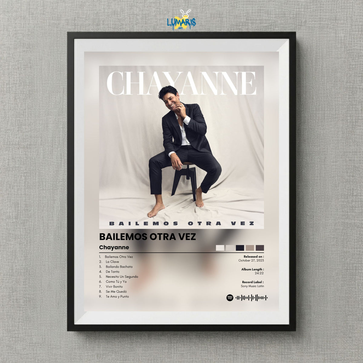Cuadro Chayanne - Bailemos Otra vez