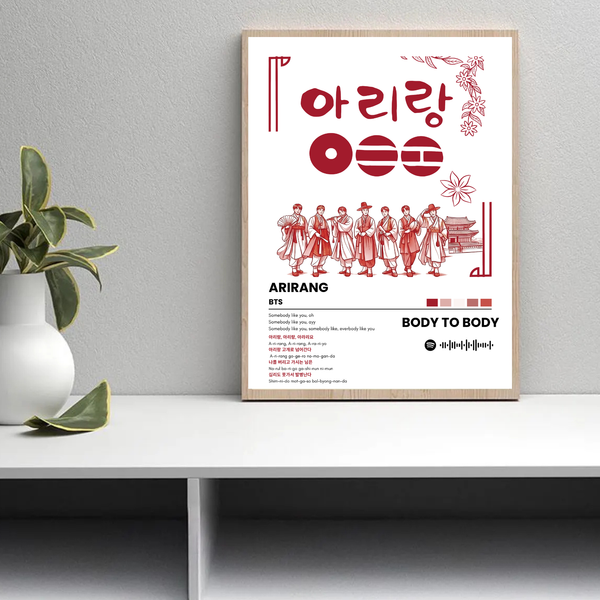 Cuadro Enmarcado | BTS Body to Body - Arirang