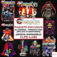 Cartoon 80' 34 Bundle Digital PNG / Estampar tus Poleras DTF-DTG-Serigrafía