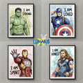 Cuadros decorativos Heroes (5 designs)
