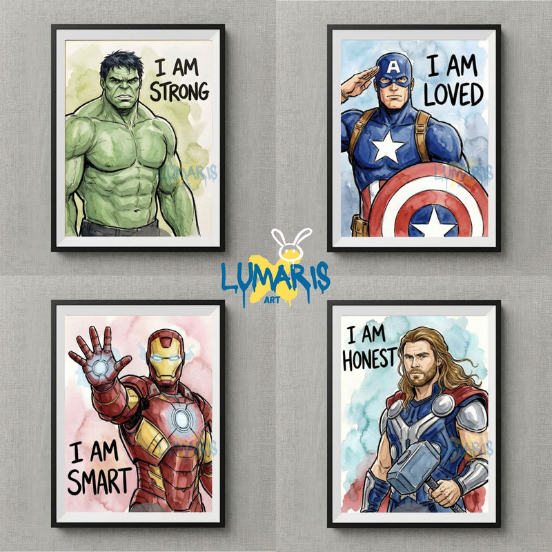 Cuadros decorativos Heroes (5 designs)