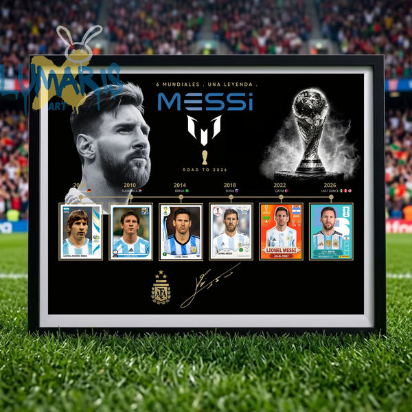Cuadro Decorativo Messi Mundialista Especial