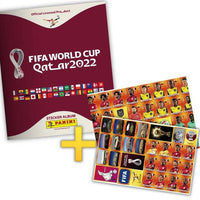ÁLBUM Copa Mundial 2022 Qatar [ Panini ]| Fondo Azul y Naranja,  Álbum + Set Láminas [Producto Digital]