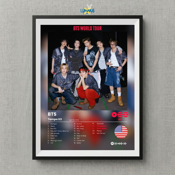 Cuadro BTS Tour Arirang Tampa D3