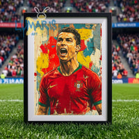 Cuadro Decorativo Arte Cristiano Ronaldo