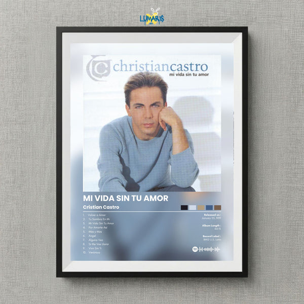 Cuadro Cristian Castro - Mi vida sin tu amor