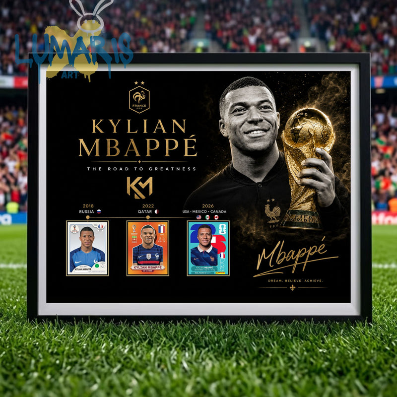 Cuadro Mundialista Kylian Mbappe