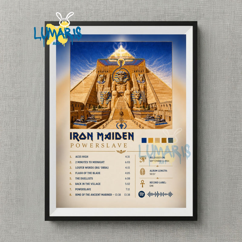 Cuadro Spotify Iron Maiden - Powerslave