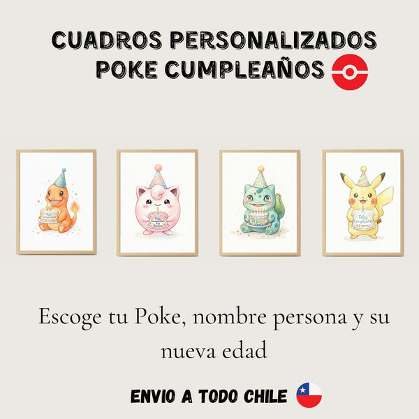 Personalizados - Cumpleaños Pokes