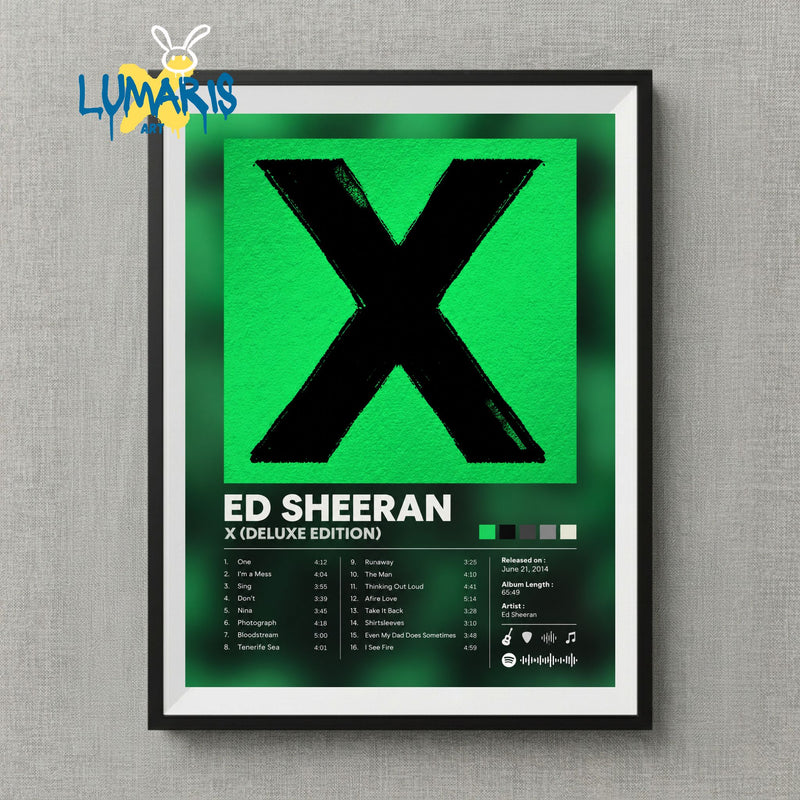 Cuadro Spotify Ed Sheeran - × (Multiply)
