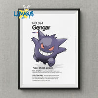 Cuadros decorativos Pokemon 1 generacion (20 Designs)