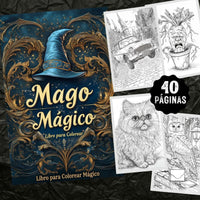 Libro para Colorear | PDF Digital para Imprimir | Magico 40 paginas