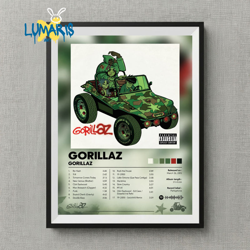 Cuadro Spotify Gorillaz - Gorillaz