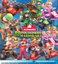 88 Mario Kart Ilustraciones Digital PNG| Clipart | Sticker
