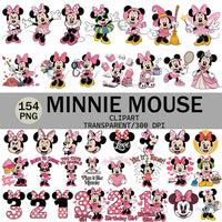 154 Minnie Ilustraciones Digital PNG| Clipart | Sticker