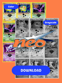 Neo: Destiny Imprimible Master y Completo Set Binder Placeholders + Checklist (Descarga Digital)