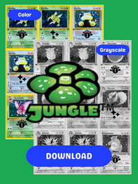 Base: Jungle Imprimible Master y Completo Set Binder Placeholders + Checklist (Descarga Digital)