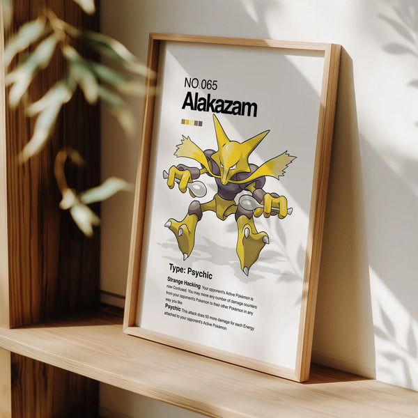 Cuadro Enmarcado Pokebreak| 065 Alakazam Wall Art