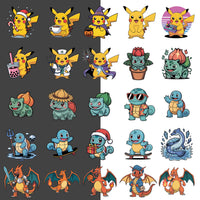 Poke Monster 175 Ilustraciones Digital PNG| Clipart | Sticker