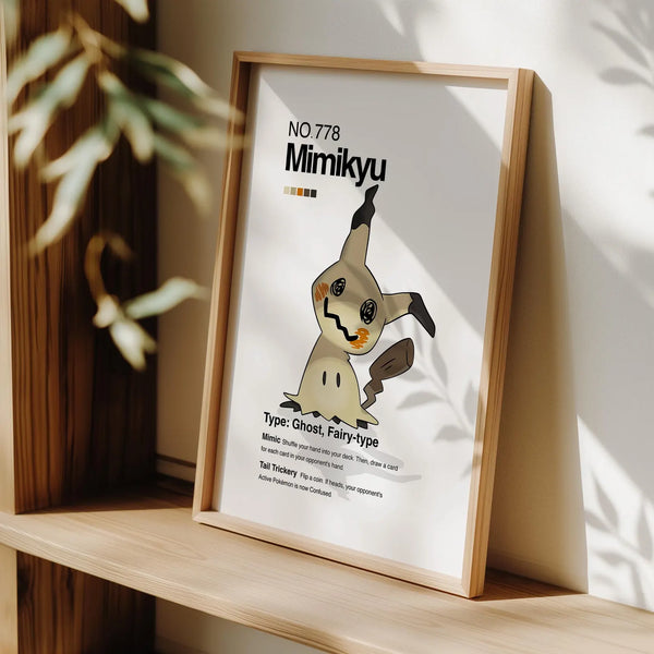 Cuadro Enmarcado Pokebreak| 778 Mimikyu Wall Art